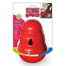 Kong Distributeur de collations jouets pour chiens Wobbler Rouge L