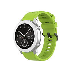 Wewoo Bracelet pour montre connectée de remplacement de Smartwatch en silicone Amazfit GTRtaille 22 mm vert