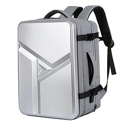 Yonis Sac À Dos Ordinateur Grande Capacité Waterproof Sac À Dos Ordinateur Grande Capacité Imperméable Avec Port USB Argent YONIS