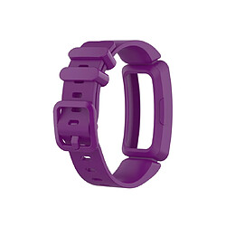 Wewoo Bracelet pour montre connectée de en silicone Smartwatch Fitbit Inspire HR violet foncé 