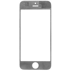 Wewoo Vitre blanc pour iPhone 5 et 5S Lentille extérieure en verre