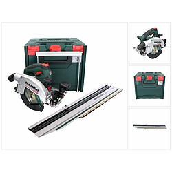 Metabo KS 18 LTX 66 BL Set Scie circulaire sans fil 18 V 165 mm (691194000) + Rail de coupe + Coffret metaBOX - sans batterie, sans chargeur 