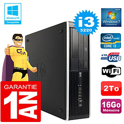 PC HP Compaq 8300 SFF Core I3-3220 Ram 16Go Disque 2 To Graveur DVD Wifi W7 · Occasion 