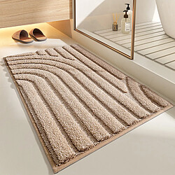 LUUCOZK Tapis de bain antidérapants absorbants à séchage rapide, tapis de décoration de salle de bain-Salang-Cahei-60x90cm 