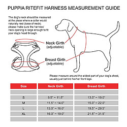 Puppia Ritefit Harnais avec Cou réglable