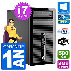 PC Tour HP ProDesk 400 G1 Intel i7-4770 RAM 8Go Disque Dur 500Go Windows 10 Wifi · Occasion 