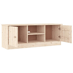 Avis Maison Chic Meuble TV scandinave - Banc TV pour salon ALTA 112x35x41 cm bois massif pin -MN36599