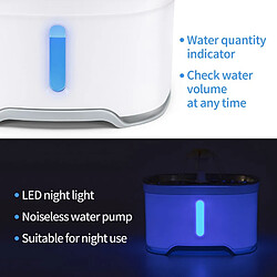 Universal 2.4L Jet d'eau automatique pour chat LED USB électrique pour chien chat pour animal de compagnie Distributeur automatique de fontaine de boisson pour animal de compagnie | Fournitures d'arrosage d'alimentation pour chat pas cher