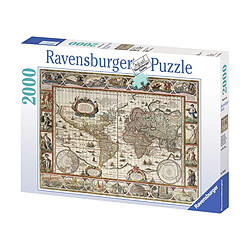 Ravensburger Puzzle Premium de 2000 Pièces Softclick Thème Carte du Monde de l'Année 1650 Multicolore pas cher