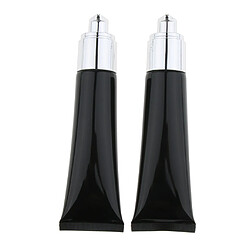 2 pièces pompe vide bouteille rechargeable bouteille de maquillage fondation tube noir