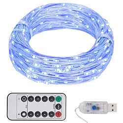 vidaXL Guirlande LED avec 300 LED Bleu 30 m 