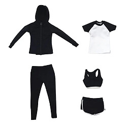 1/6 Vêtements de Sport Costume de Femmes Décor Poupées