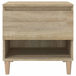 Acheter vidaXL Table de chevet Chêne sonoma 50x46x50 cm Bois d'ingénierie