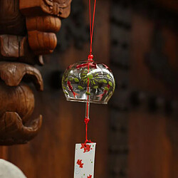 Windchime de verre de style japonais de 7x8cm suspendus décorent les cloches de vent de verre à la maison 4 #