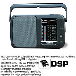 Universal Récepteur DSP FM/SW/MW Récepteur radio haute sensibilité avec haut-parleur(Le noir) pas cher