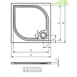 Avis Receveur de douche carré en marbre RIHO KOLPING DB20 80x80x3cm