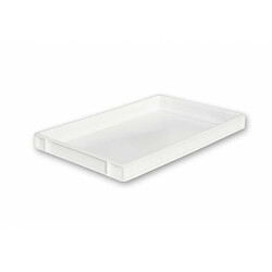 Bac Gerbable Parois et Fond Pleins pour Pate à Pizza 600x400x55 mm - L2G - - Polypropylène600 400x55mm 