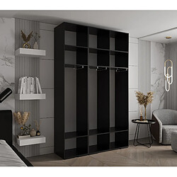 Avis Abiks Meble Inova 1 Armoire avec miroir et portes battantes 236,7/150/47 3 Portes (nero/d’oro)