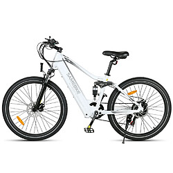 Vélo électrique SAMEBIKE XD26-II - moteur 750W batterie 48V14AH autonomie 45KM freins à disque hydrauliques - Blanc