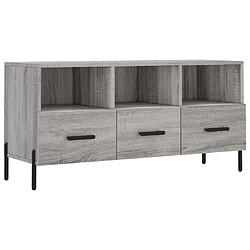 Maison Chic Meuble TV scandinave gris - Banc TV pour salon Sonoma 102x36x50 cm bois d'ingénierie -MN94842