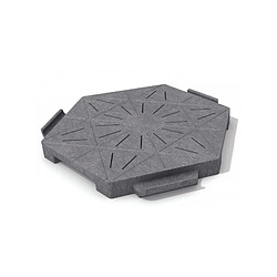 Jardinex Dalle hexagonale c... - Gris beton Dalle hexagonale clipsable ajourée - Gris beton