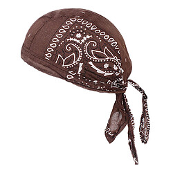 Durag Skull Cap Chute De Cheveux Foulard Musulman Bandana Turban Café