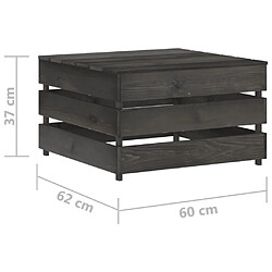 Acheter vidaXL Table palette de jardin Bois de pin imprégné