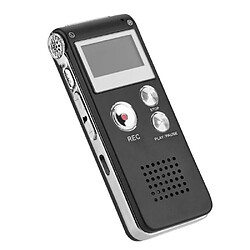 Dictaphone Enregistreur vocal numérique 8 Go Noir