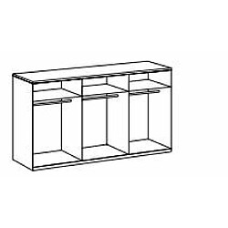 Avis Inside 75 Armoire GIRBO graphite et chêne artisan portes coulissantes 270 x 210 cm