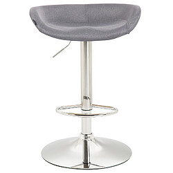 Non Tabouret de bar Anaheim tissu chromé