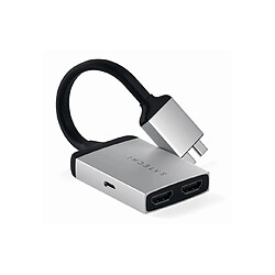 Satechi STC0172A Adattatore HDMI Type-C Doppio Connettore per Laptop Notebook Grigio