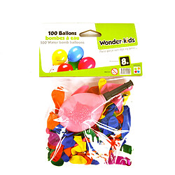 Wonderkids Sachet de 100 ballons bombe à eau - modèle aléatoire - livraison à l'unité 