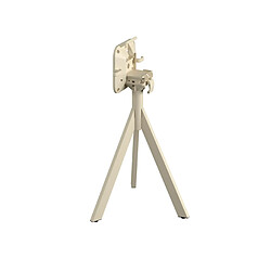 Materiel Chr Pro Table de Bistrot Infinity Tripod avec Piètement Sable et Plateau HPL Ø 70 cm - Veba 