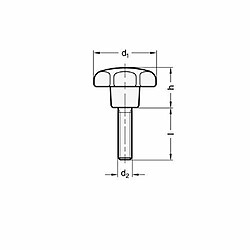 Ganter Norme léments étoile poignée Vis, Lot de 10, Noir, mat, GN 6336.4de St de 40M855