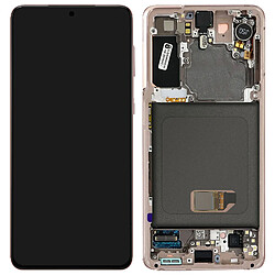 Bloc Complet Samsung Galaxy S21 Écran LCD Vitre Tactile Original Samsung rose 