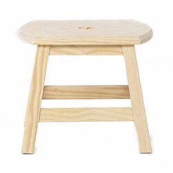 Mes Tabouret 37x24x42 cm en pin naturel - BEAUFORT