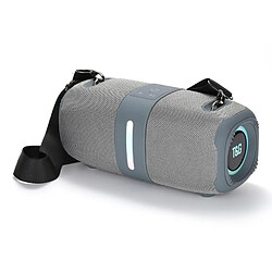 Yonis Enceinte Bluetooth Portable Sans Fil Rouge Enceinte Bluetooth Sans Fil Portable Extérieure Rouge Son Stéréo Puissant 360° Grey YONIS