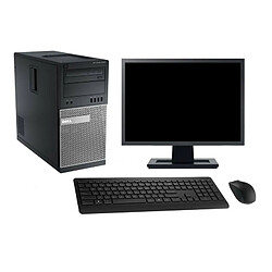 PC Tour DELL 9020 Ecran 27" Core i7-4790 RAM 4Go SSD 120Go Graveur DVD Wifi W7 - Occasion