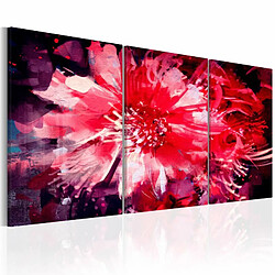 Paris Prix Tableau Imprimé Crimson Flowers 30 x 60 cm 