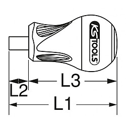 KS TOOLS Tournevis porte-embouts Tom pouce ULTIMATE 1/4' L.10mm Kstools