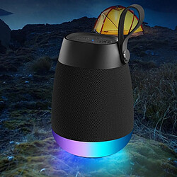 Yonis Enceinte Bluetooth Waterproof Avec Subwoofer Et Lumière LED RGB