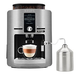 Krups YY4201FD Expresso Broyeur 1450W 1.7L Thermoblock Écran LCD Acier Inoxydable Argent 