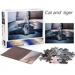 Avis RedMiter Puzzle 1000 Pièces Tigre Et Chat Noir W50