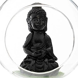 Boule en Verre Suspendue """"Bouddha"""" 10cm Transparent