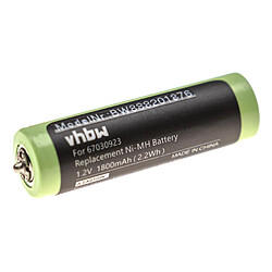 vhbw Batterie compatible avec Panasonic ER 203, ER 204 rasoir tondeuse électrique (1800mAh, 1,2V, NiMH) 