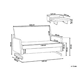 Avis Beliani Canapé-lit BELFAST Gris