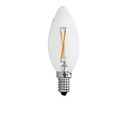 Acheter ECD Germany 1 paquet de bougies à filament LED E14 2W 204 lumens Angle de faisceau à 120 ° Le courant alternatif 220-240V initialise une lampe à incandescence de 15W environ