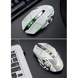 Avis Universal X8 LED sans fil silencieux rétro-éclairé USB Optical Ergonomic Gaming Mouse conçu ergonomique mécanique