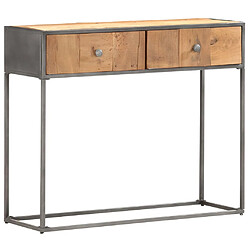 vidaXL Table console 90x30x75 cm Bois de récupération massif