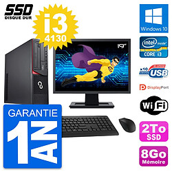 PC Fujitsu E920 DT Ecran 19" Intel Core i3-4130 RAM 8Go SSD 2To Windows 10 Wifi · Occasion 